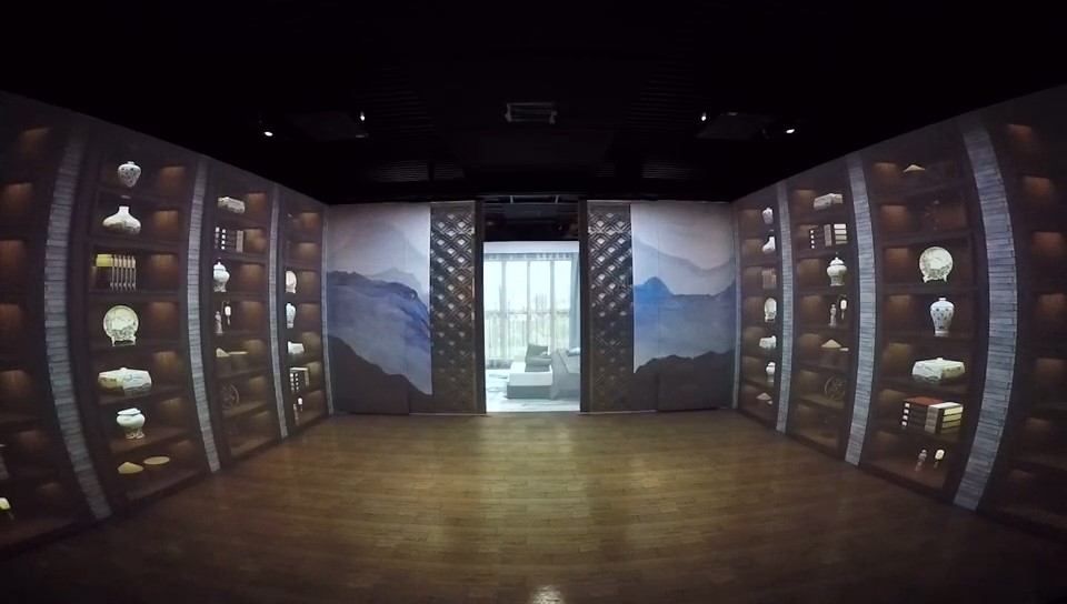空间四折幕沉浸式VR裸眼3d视觉之智能家居